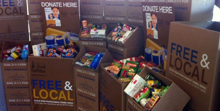 2017 food drive donation
