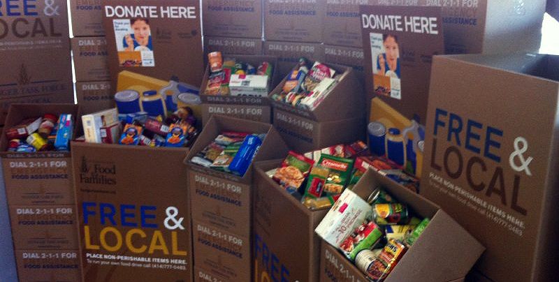 2017 food drive donation