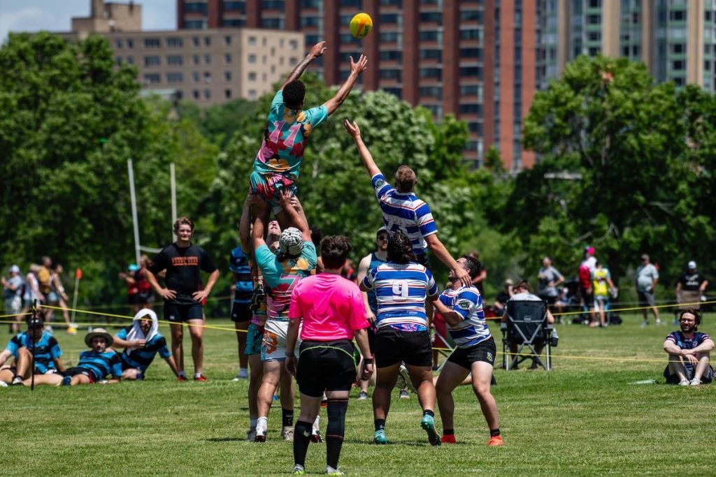 Lineout Jump Rugby Outdoors