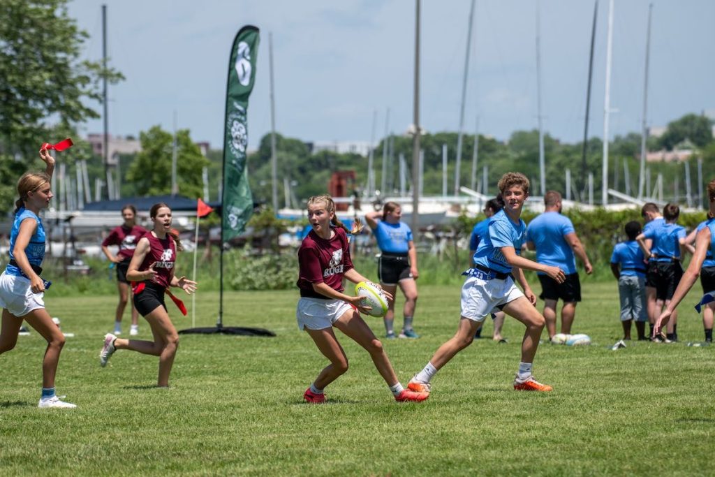 Running Flag Rugby Pass