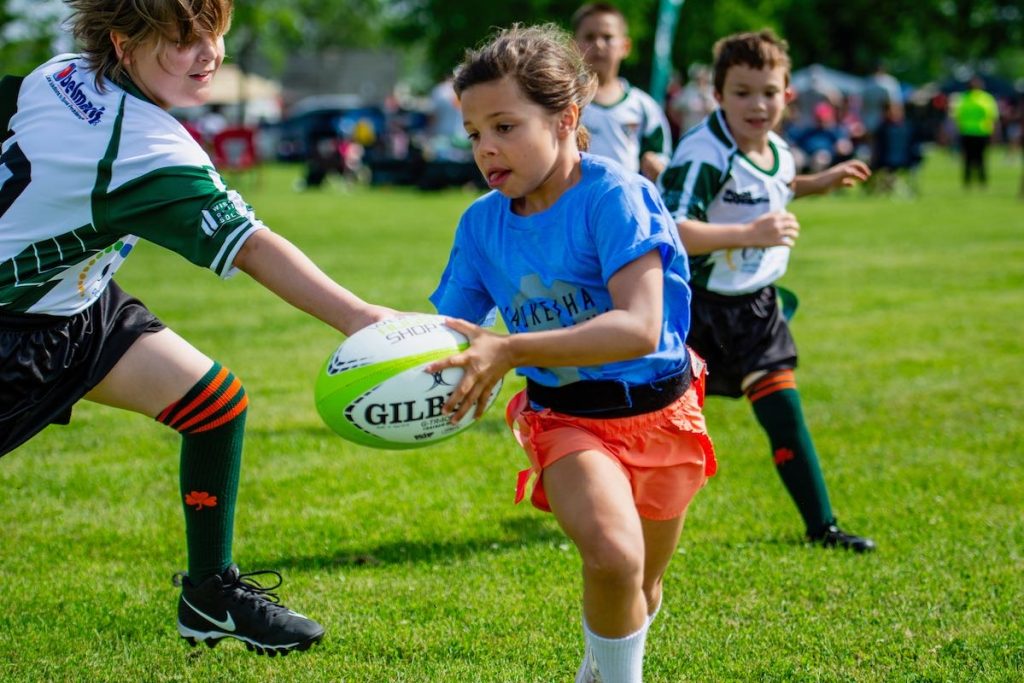 Running Passing Kids Tackle