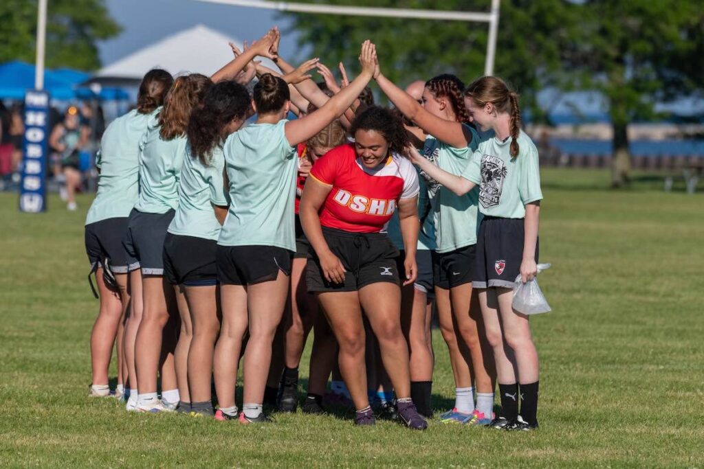 Huddle Teamwork Celebration Field