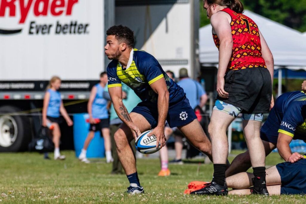 Pass Action Players Rugby