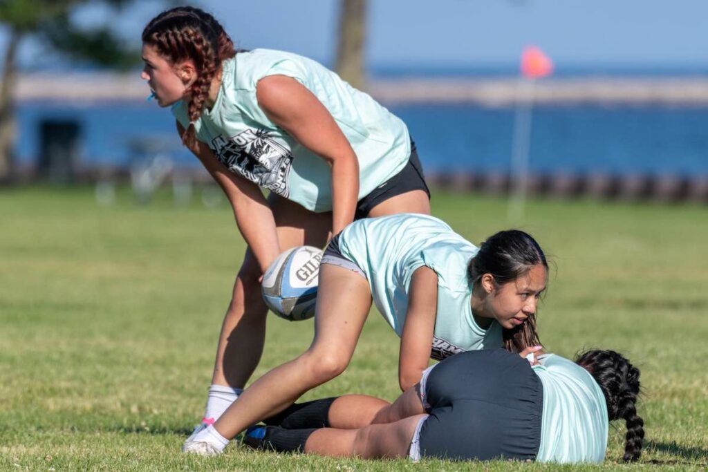 Ruck Ball Players Pass