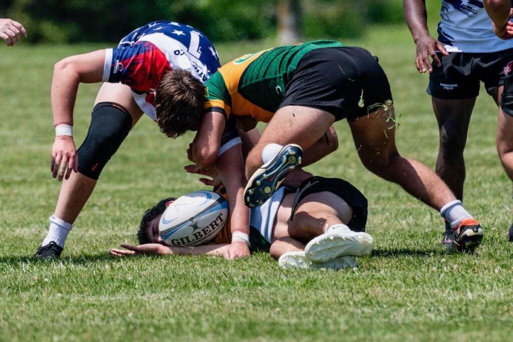 Ruck Tackle Rugby Ball