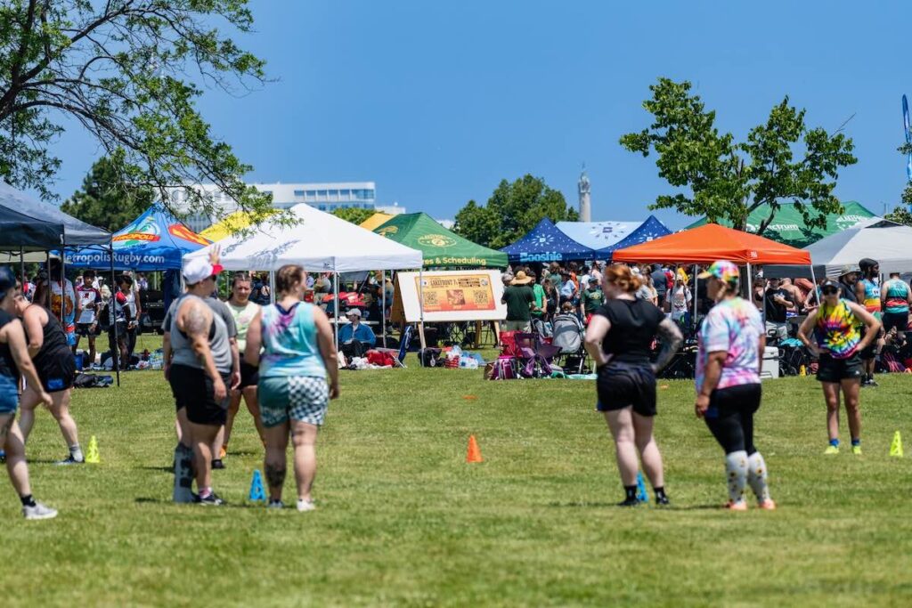 Tents Players Spectators Field